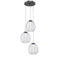 Load image into Gallery viewer, Mela 3-Light LED Cluster Pendant - Satin Black