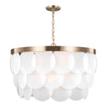 Load image into Gallery viewer, Mellita Large Pendant - Satin Brass Finish