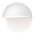 Load image into Gallery viewer, Mezza Cupola 8" LED Outdoor Wall Sconce - Textured White Finish
