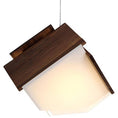 Load image into Gallery viewer, Mica L LED Pendant - Dark Stained Wood Finish