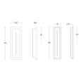 Load image into Gallery viewer, Midnight LED Outdoor Wall Sconce - Diagram