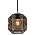 Load image into Gallery viewer, Mimo Cube Pendant - Gunmetal Finish with Bronze Glass