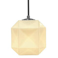 Load image into Gallery viewer, Mimo Cube Pendant - Gunmetal Finish with White Glass