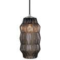 Load image into Gallery viewer, Mimo Faceted Pendant - Gunmetal Finish with Bronze Glass