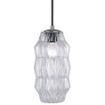 Load image into Gallery viewer, Mimo Faceted Pendant - Gunmetal Finish with Clear Glass
