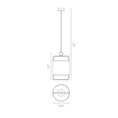 Load image into Gallery viewer, Minimalism 13.8" LED Pendant - Diagram