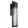 Load image into Gallery viewer, Mist Large LED Outdoor Wall Sconce - Black Finish