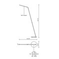 Load image into Gallery viewer, Miter LED Floor Lamp - Diagram
