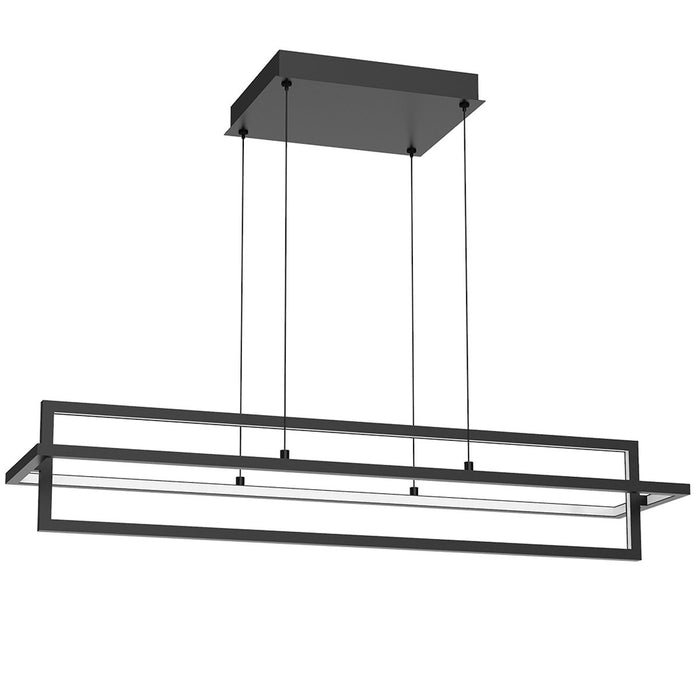 Mondrian 35" LED Linear Suspension - Black Finish