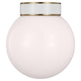 Load image into Gallery viewer, Monroe Globe Flushmount - Burnished Brass