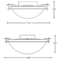 Load image into Gallery viewer, Moonband Semi Flush Ceiling Light - Diagram