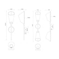 Load image into Gallery viewer, Mulberry LED Wall Sconce - Diagram