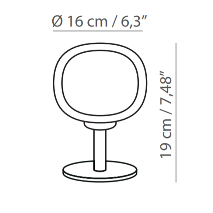 Nabila Side Table Lamp - Diagram