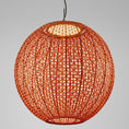 Load image into Gallery viewer, Nans Outdoor LED Sphere Pendant - Red Finish