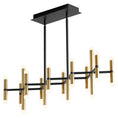 Load image into Gallery viewer, Nero LED Linear Suspension - Black/Brass Finish