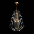 Load image into Gallery viewer, Newton Down Pendant - Gold Leaf Finish