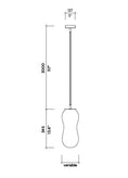Load image into Gallery viewer, No Name LED Suspension Light - Diagram