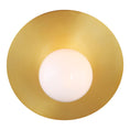 Load image into Gallery viewer, Nodes Large Angled Sconce - Burnished Brass Finish
