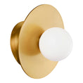 Load image into Gallery viewer, Nodes Large Angled Sconce - Burnished Brass Finish