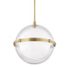 Northport Large Pendant - Aged Brass