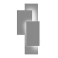 Load image into Gallery viewer, Offset Panels Indoor/Outdoor LED Sconce - Textured Gray Finish