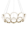 Load image into Gallery viewer, Oros Large LED Chandelier - Antique Brass Finish