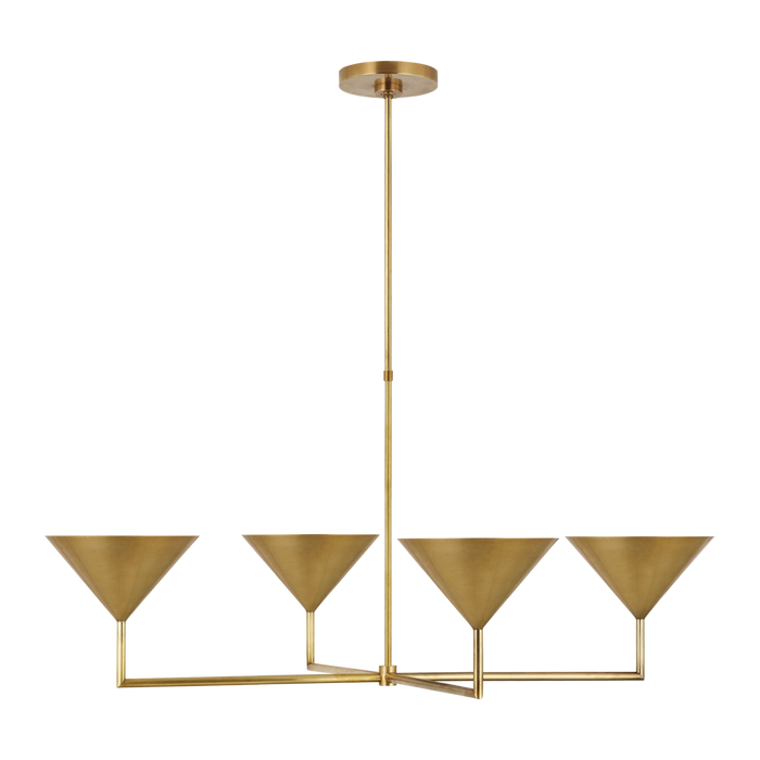 Orsay XL Chandelier - Hand-Rubbed Antique Brass Finish