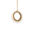 Load image into Gallery viewer, Serenity LED Mini Pendant - Aged Brass Finish