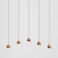 Load image into Gallery viewer, Paopao L5 LED Linear Multi Light Pendant - Copper Finish