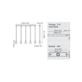Load image into Gallery viewer, Paopao L5 LED Linear Multi Light Pendant - Diagram
