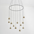 Load image into Gallery viewer, Paopao P12 / PC12 LED Multi Light Pendant - Champagne Gold (With Ring)
