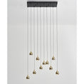 Load image into Gallery viewer, Paopao PZ10 LED Linear Multi Light Pendant - Champagne Gold Finish