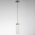 Load image into Gallery viewer, Parallel Glass LED Pendant - Clear Granite/Metallic Beige Silver