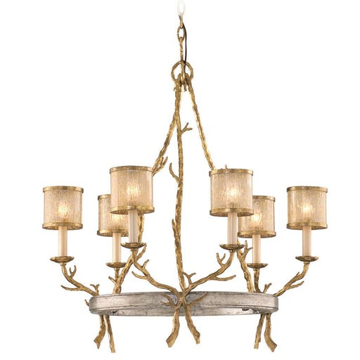 Parc Royale Chandelier - Gold And Silver Leaf Finish