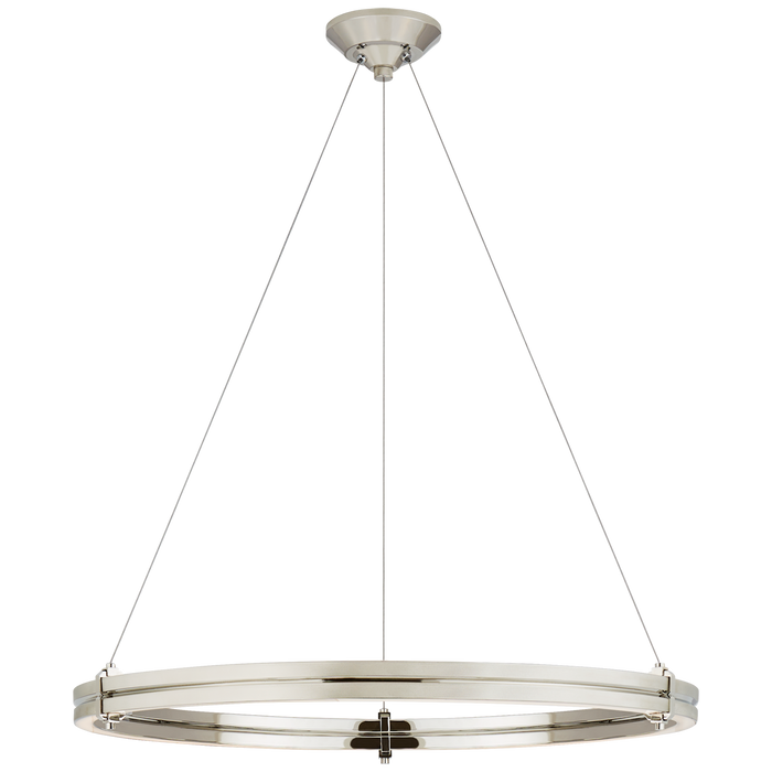 Paxton 32" Ring Chandelier - Polished Nickel Finish