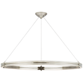 Load image into Gallery viewer, Paxton 40" Ring Chandelier - Polished Nickel Finish