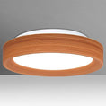 Load image into Gallery viewer, Pella 13" LED Flushmount Ceiling Light Cherry/Opal Matte
