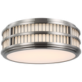 Load image into Gallery viewer, Perren Medium Flush Mount - Polished Nickel Finish