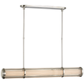 Load image into Gallery viewer, Perren Large Linear Chandelier - Polished Nickel Finish