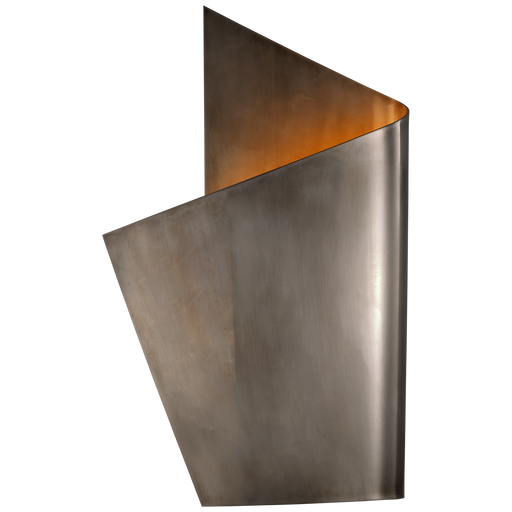 Piel Left Wrapped Sconce - Pewter Finish