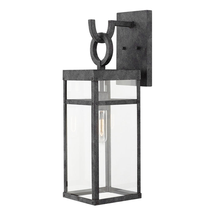 Ported Medium Outdoor Wall Sconce - Aged Zinc