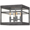 Load image into Gallery viewer, Porter Outdoor Flush Mount - Aged Zinc Finish