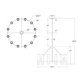 Load image into Gallery viewer, Presidio Medium Chandelier - Diagram