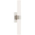 Load image into Gallery viewer, Presidio Petite Double Sconce - Polished Nickel Finish White Glass