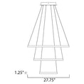 Load image into Gallery viewer, Quad 3 Tier LED Pendant - Diagram