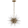 Load image into Gallery viewer, Quincy Small Sputnik Chandelier Brass