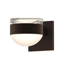 Load image into Gallery viewer, Reals Cylinder/Dome Outdoor Wall Sconce - Textured Bronze / Clear Cylinder