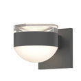 Load image into Gallery viewer, Reals Cylinder/Dome Outdoor Wall Sconce - Textured Gray / Clear Cylinder