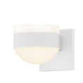 Load image into Gallery viewer, Reals Cylinder/Dome Outdoor Wall Sconce - Textured White / White Cylinder