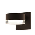 Load image into Gallery viewer, Reals Cylinder Outdoor Wall Sconce - Textured Bronze / Clear Cylinder / Downlight
